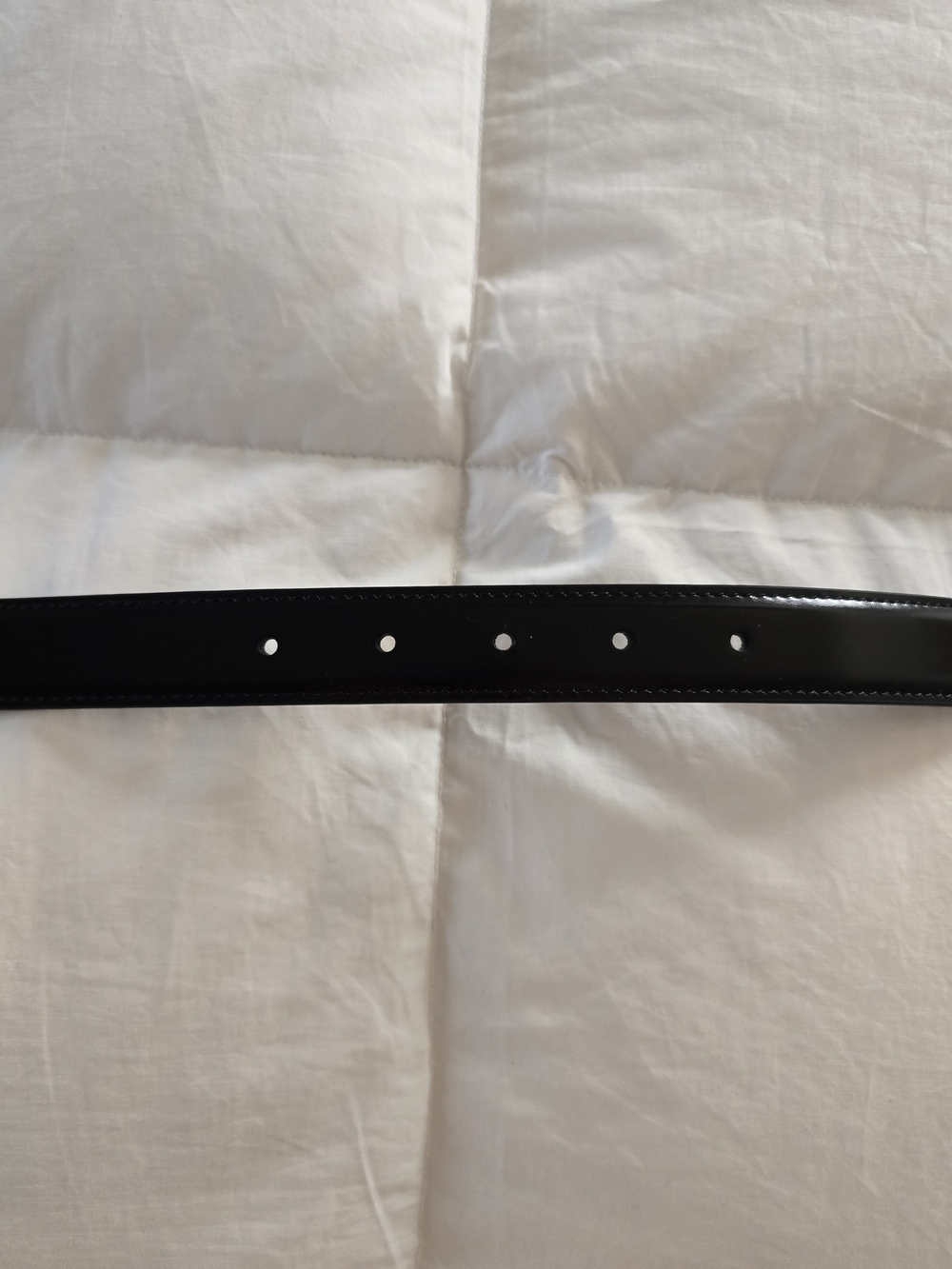 NEW Celine Triomphe Black Leather Belt Size 70 - Picture 3 of 9